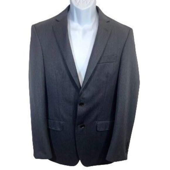 Dkny Other - DKNY grey 2 button 100% wool blazer Young Men size 36R